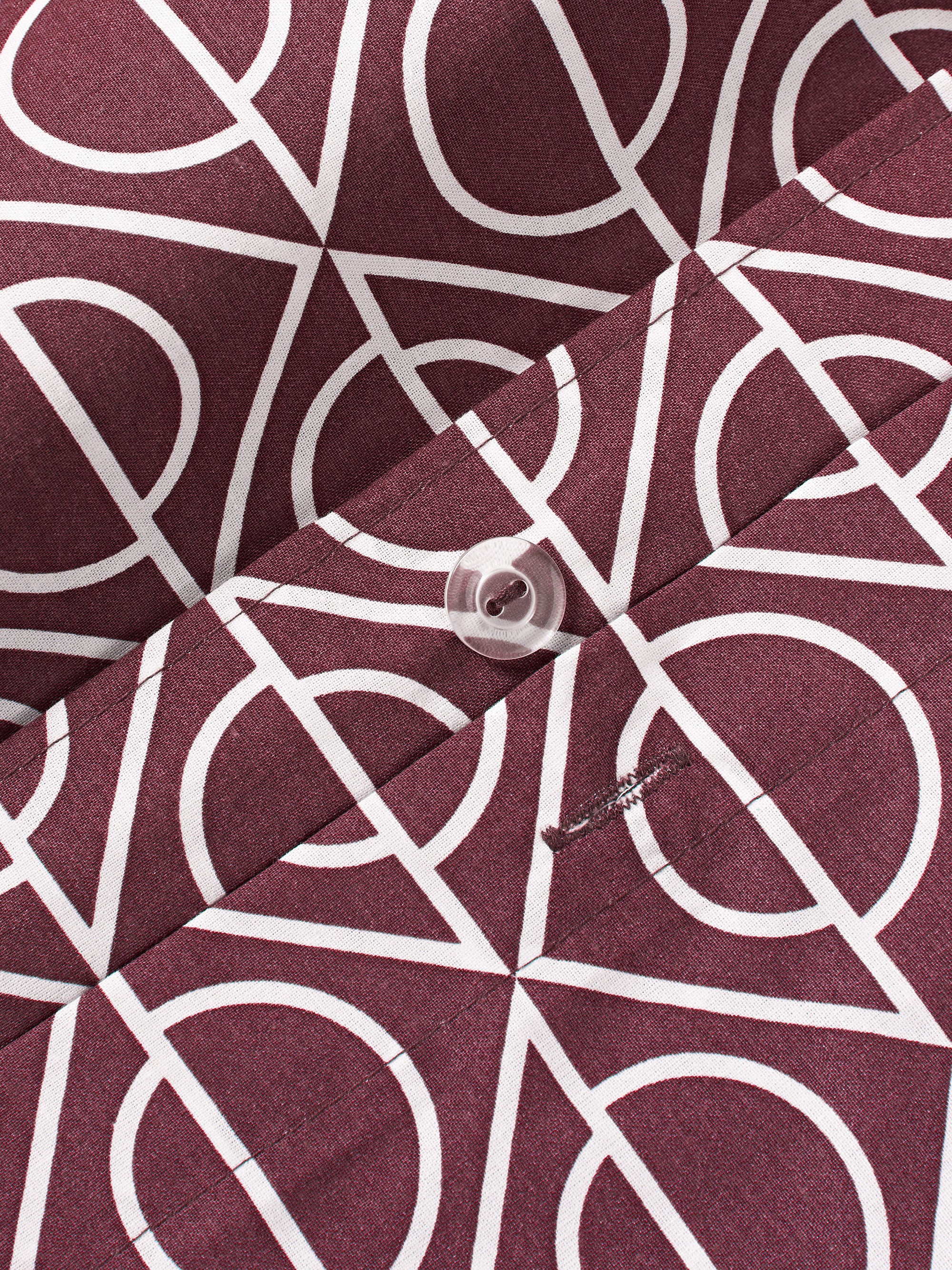 Katoenen kussenhoes Jella met geometrische print