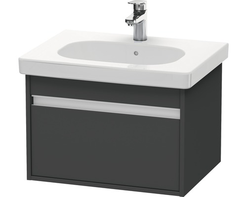 DURAVIT Ketho wastafelmeubel, BxHxD 60 x 45,5 x 40 cm, frontkleur grafiet mat, KT667004949