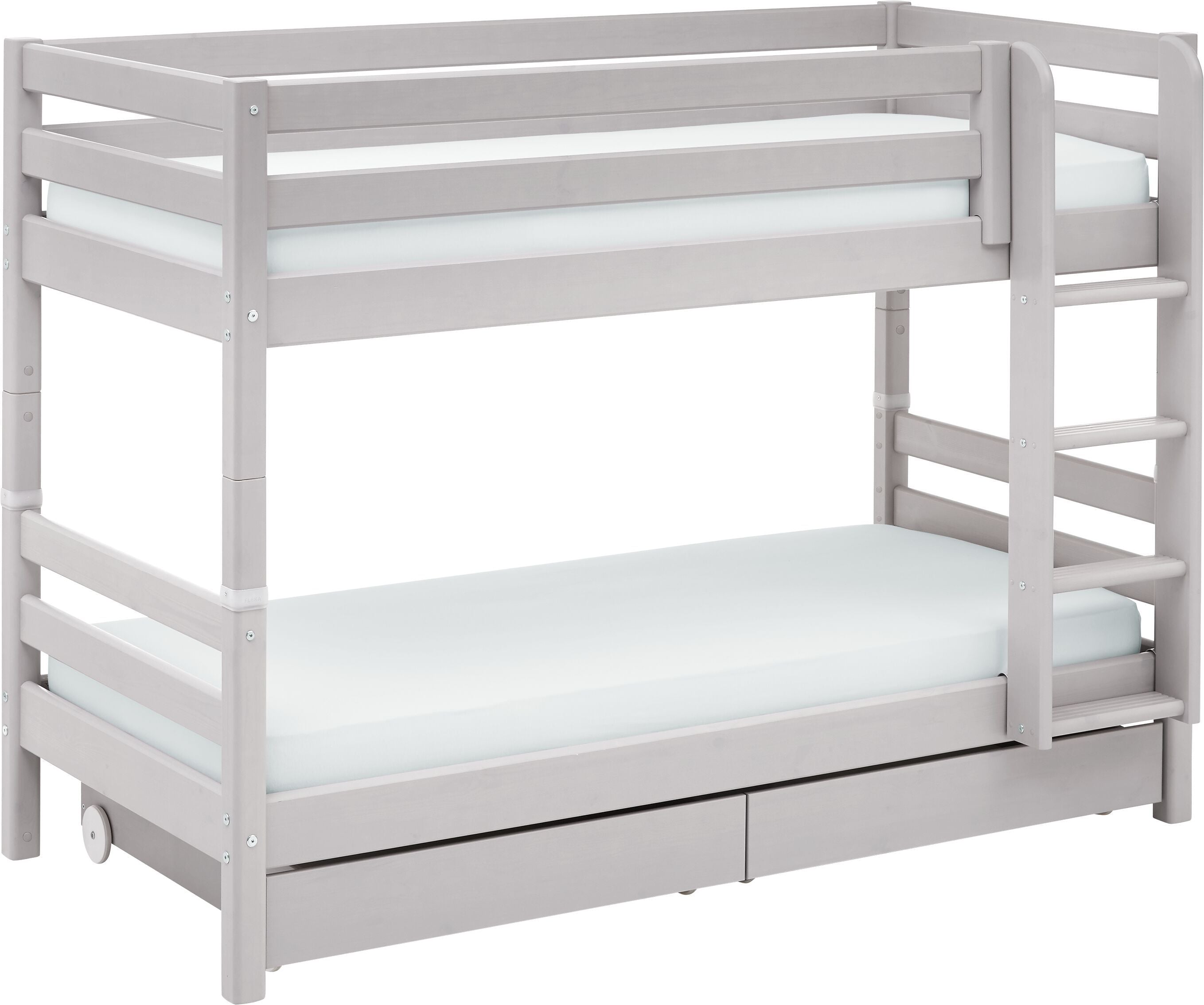 Flexa CLASSIC Etagenbett - Grau / B: 110.0 cm x T: 210.0 cm x H: 154.0 cm