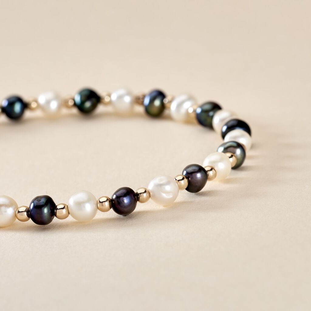 Bracelet Saida Or Jaune Perle De Culture
