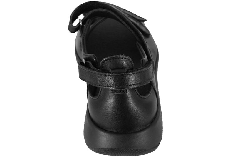 NEW FEET SNADAL I SORT GLAT SKIND