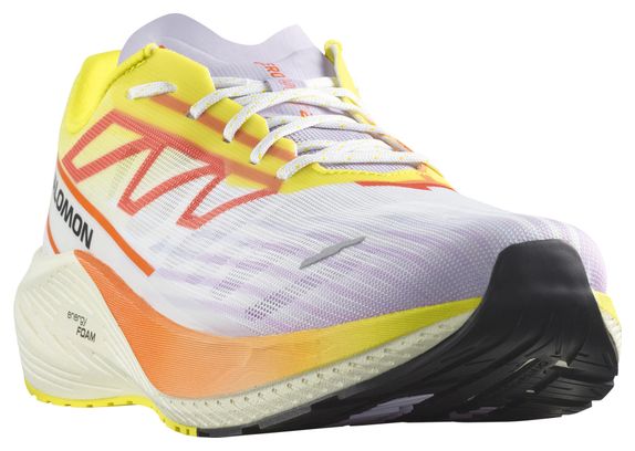 Chaussures Running Salomon Aero Volt 2 Blanc Jaune Orange Homme