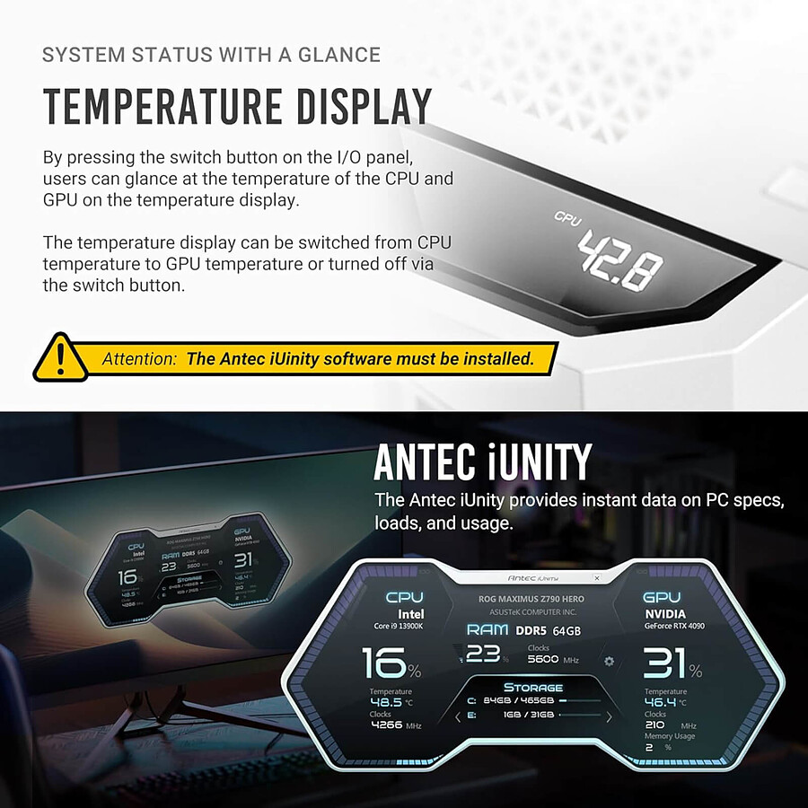 Antec Performance 1 FT - Blanc