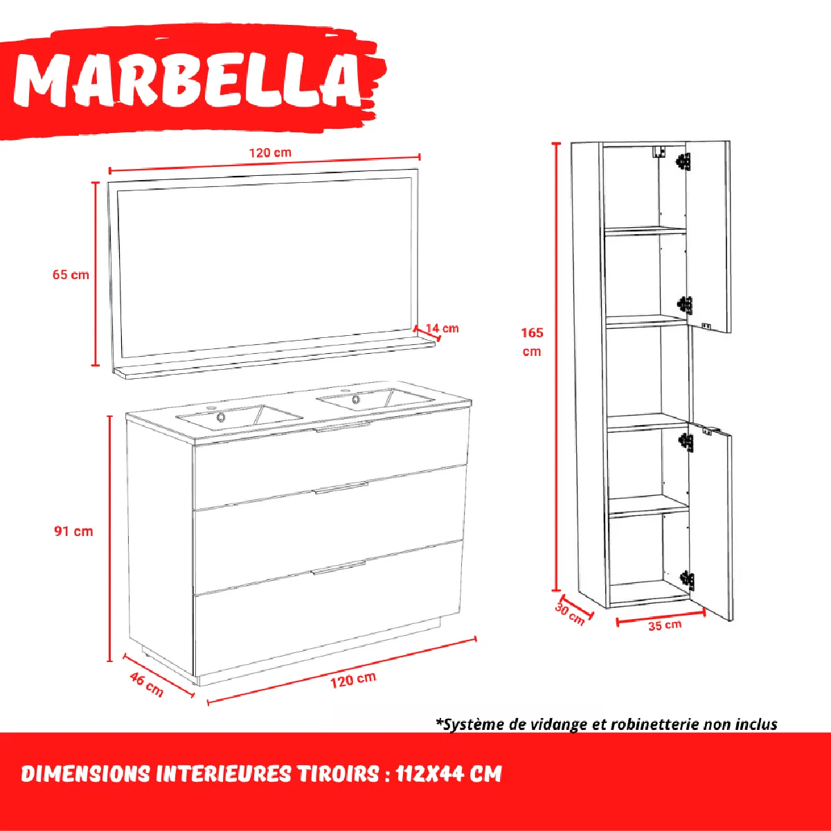 Le Quai Des Affaires Meuble MARBELLA - Chêne blanchi