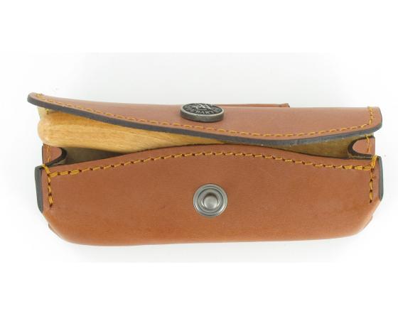 Etui Cuir Provencal 10 - 11 cm CognacMaya Etui cuir par Capdebarthes