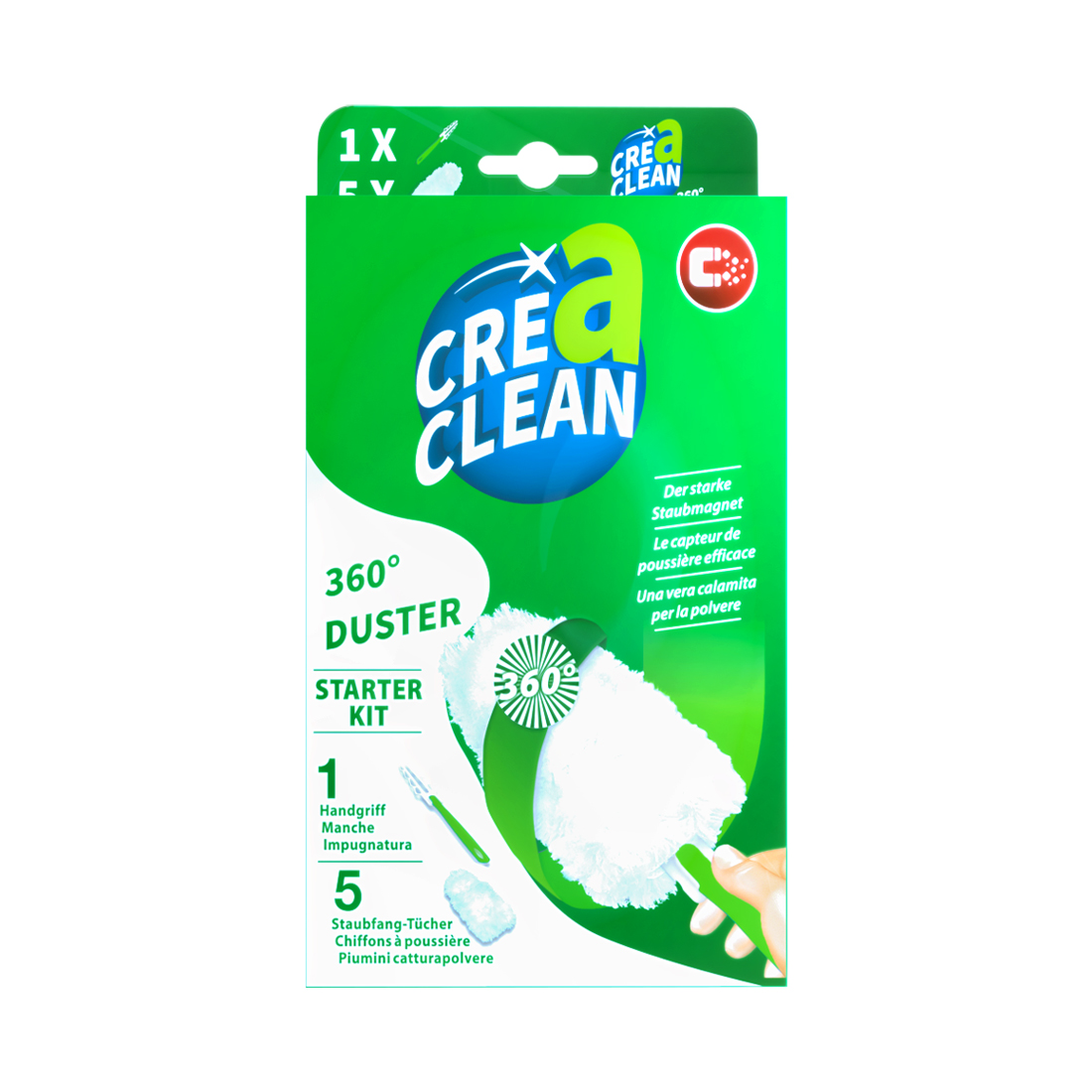 CREaCLEAN Staubmagnet Starter Kit 360°