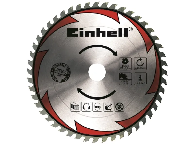 Einhell TE-SM 2534 Dual, 5100 rpm, 45°, 45°, Vekselstrøm, 1800 W, 614 mm