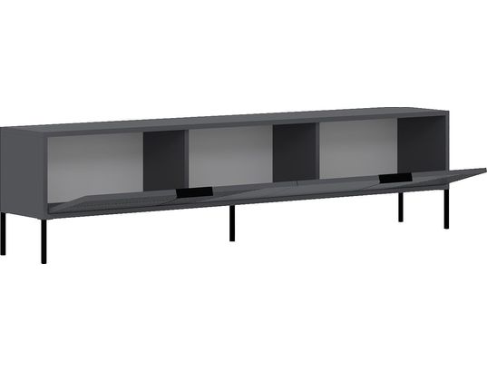 CONCEPT1 - Meuble TV Dore anthracite 180 x 30 x h45 cm