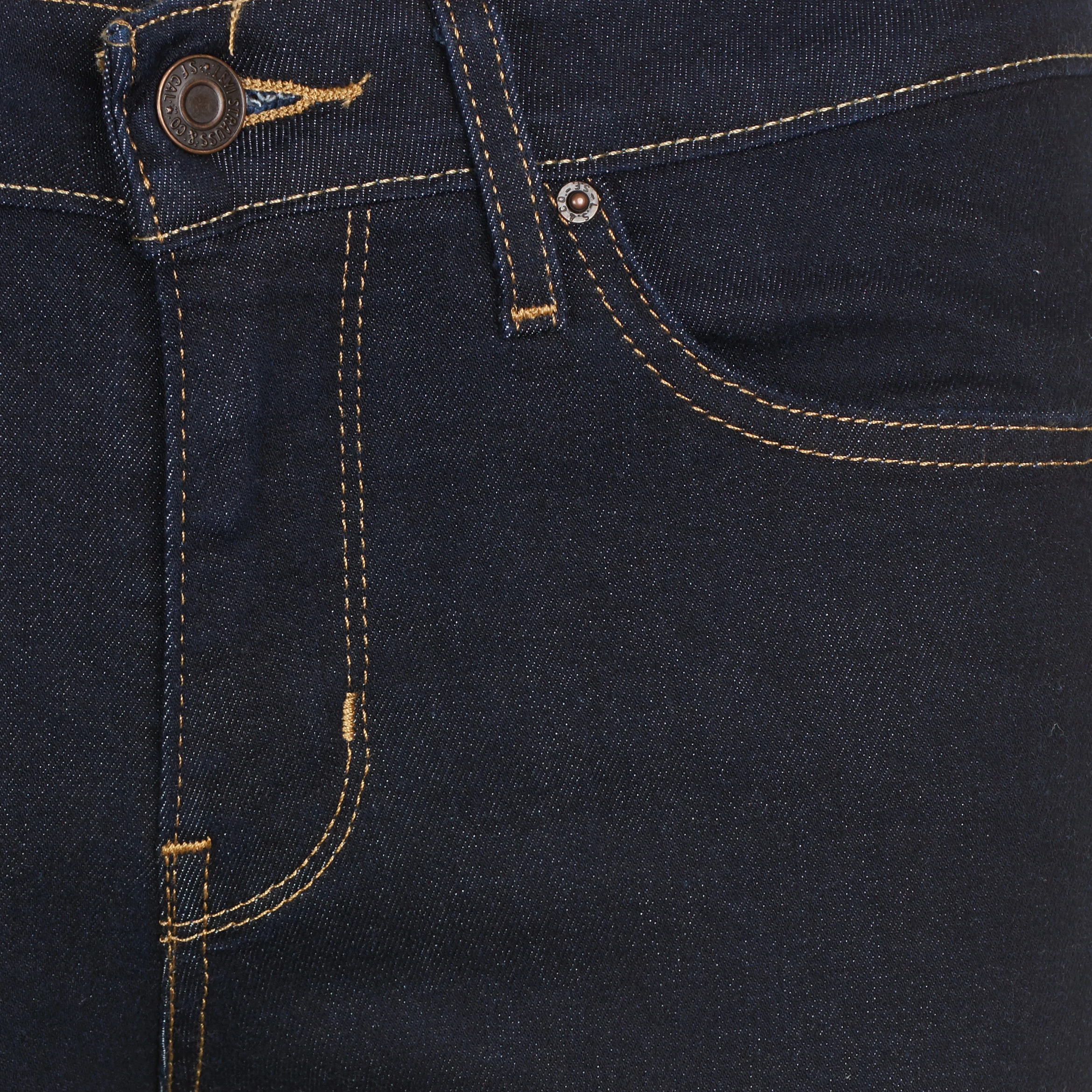 711 SKINNY - Jean skinny taille mi-haute en coton mélangé | Jean brut