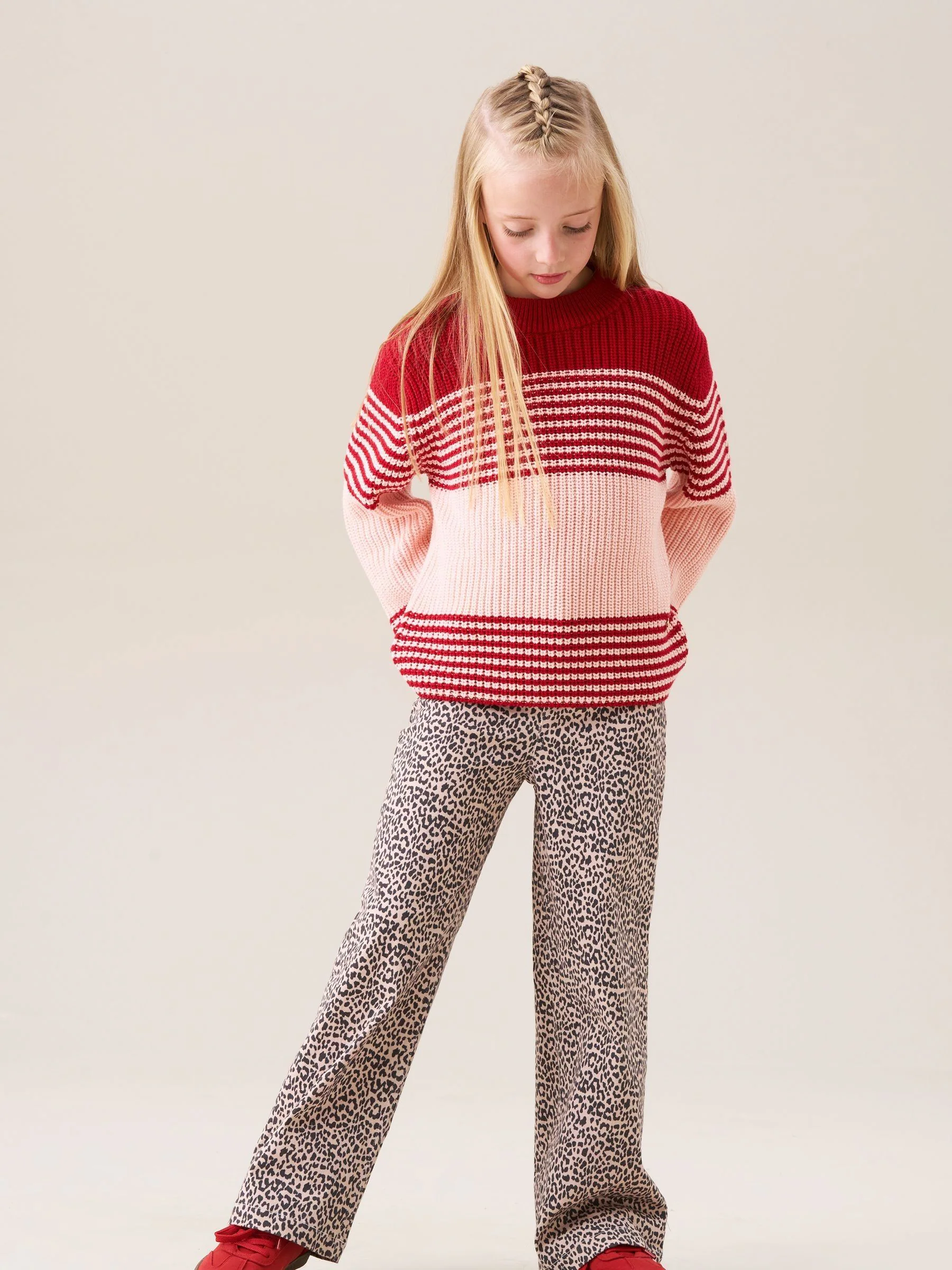 Angel & Rocket Danni Heart Pocket Leopard Print Jeans