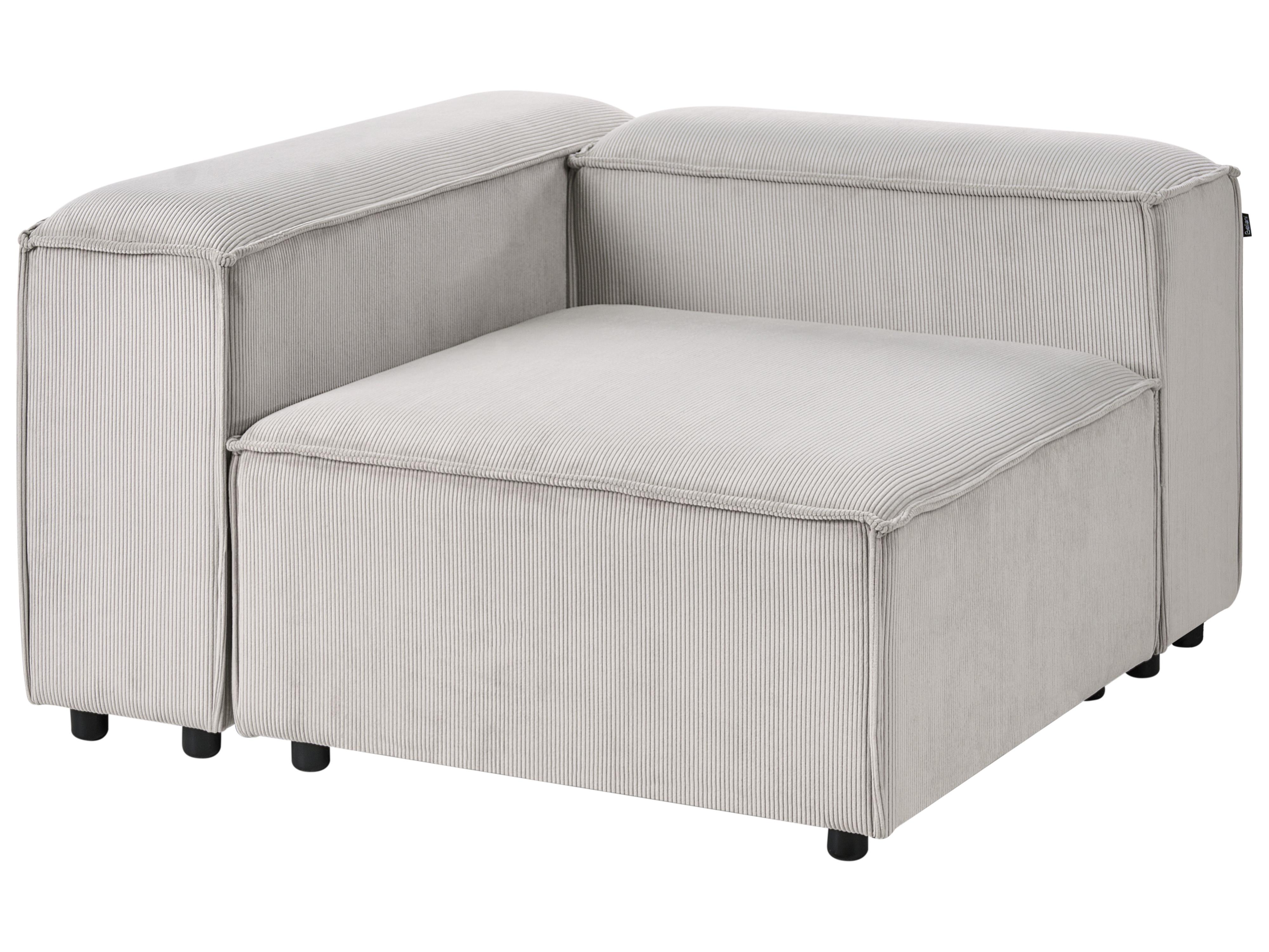 Modulaire hoekbank 4-zits ARDAL Corduroy Taupe linkszijdig