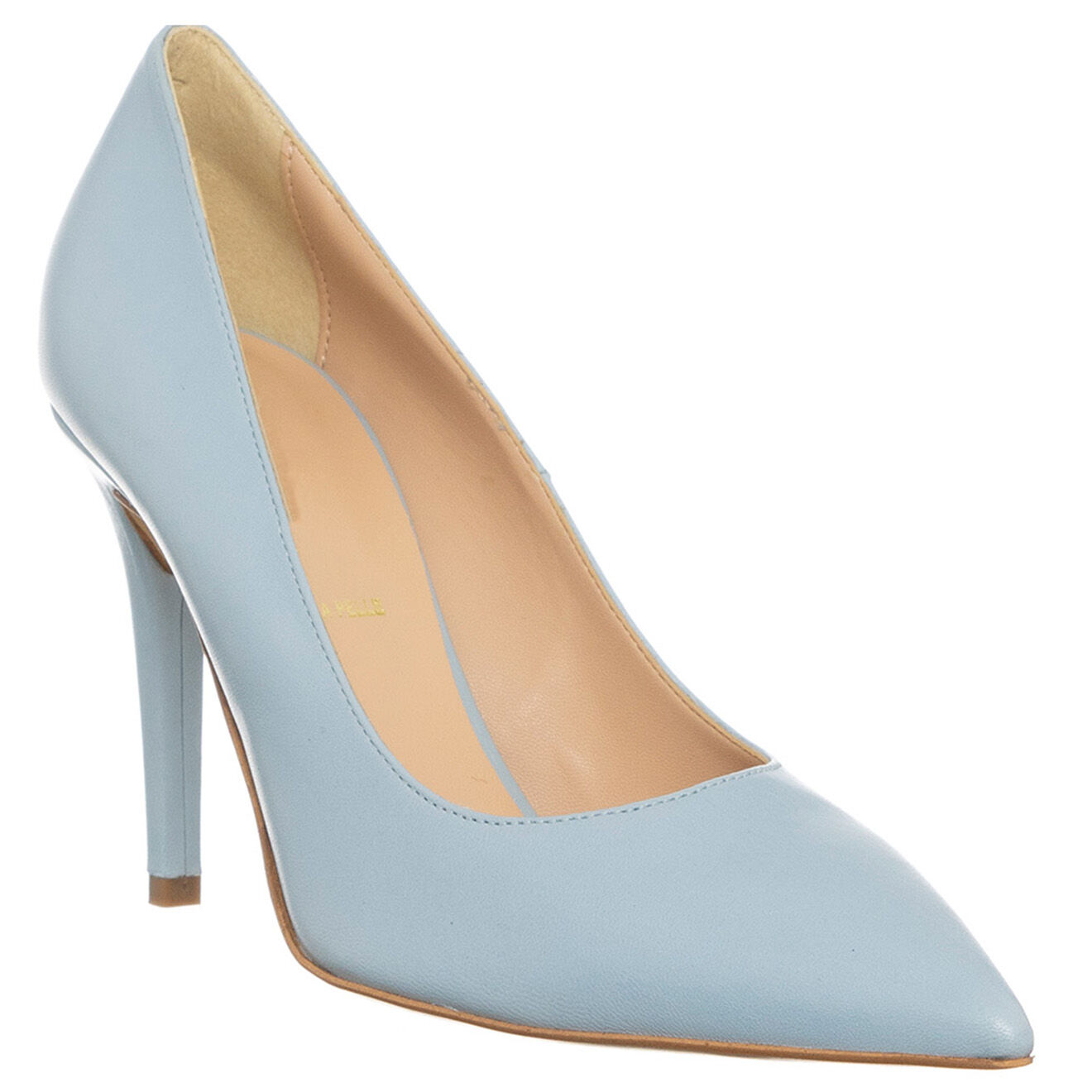 Loretta Pettinari Escarpins en Cuir Nappa bleu ciel - Talon 9.5 cm