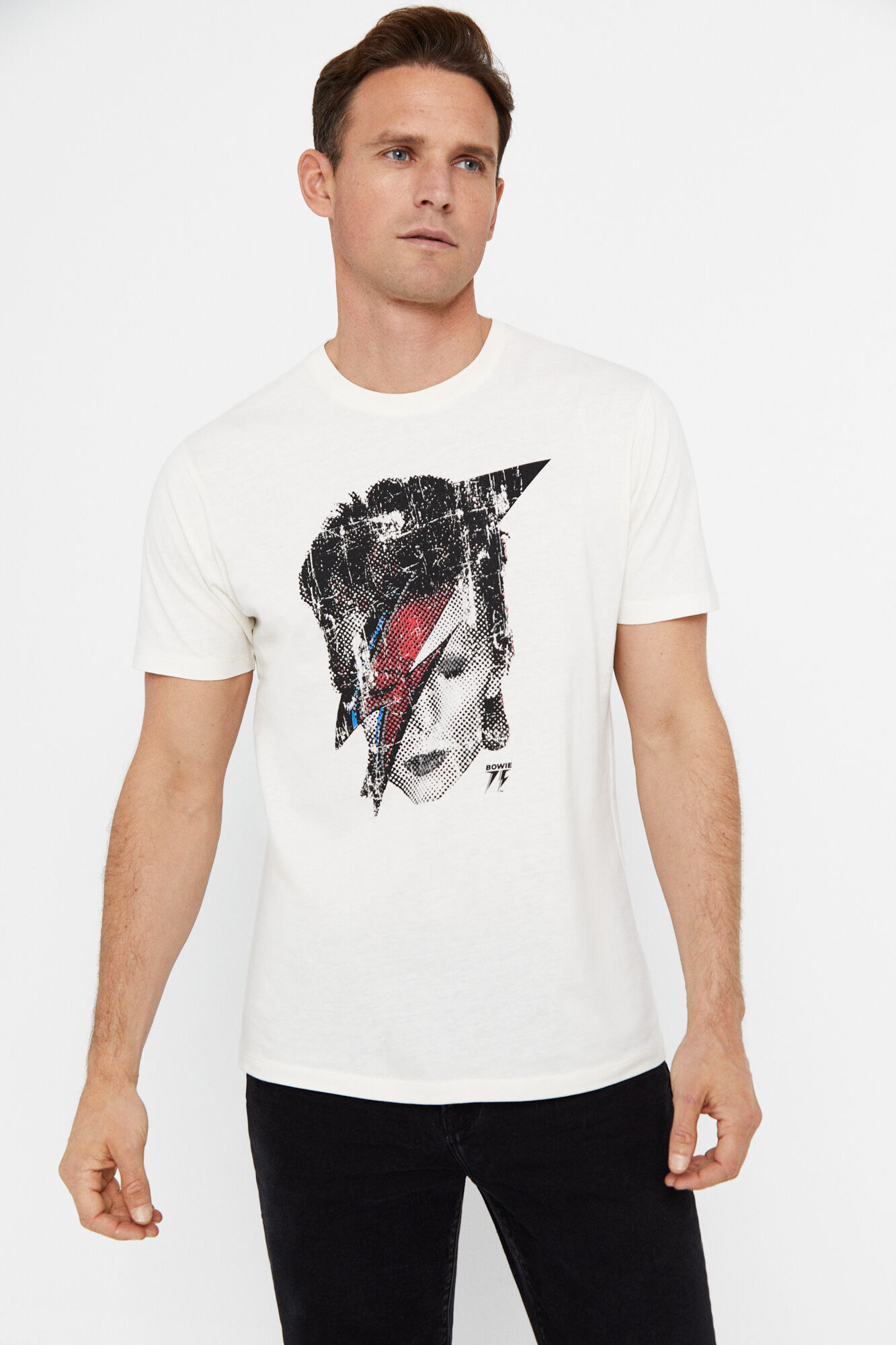 Camiseta David Bowie - Marfim