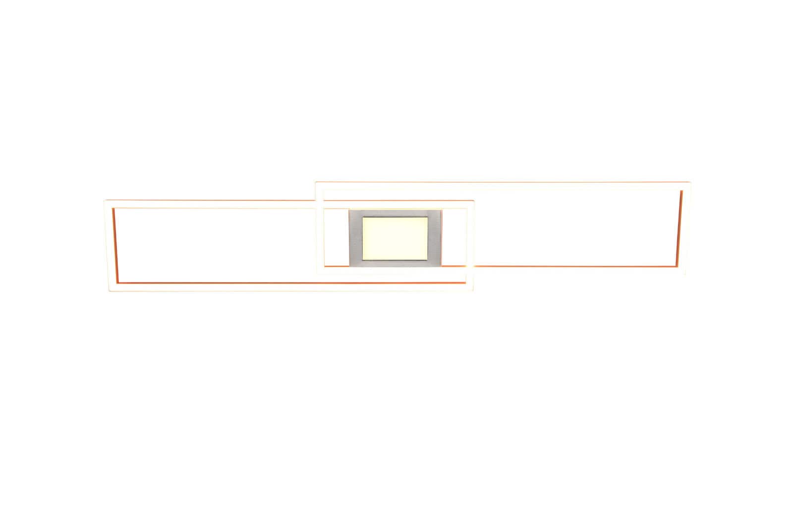 TRIO LED Deckenlampe GANADO 21 x 110 cm nickelfarbig