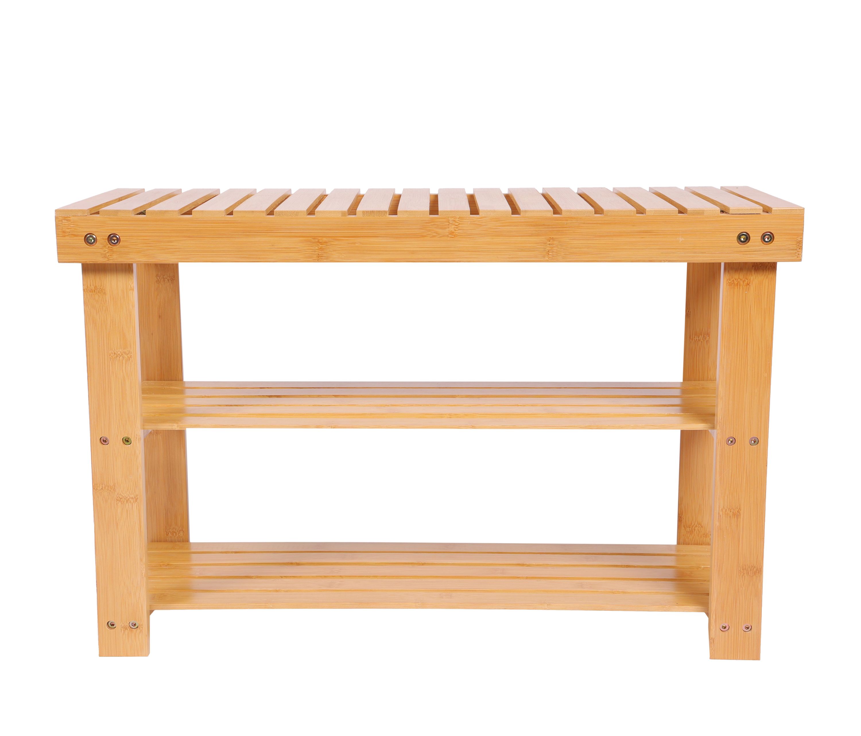 Schuhbank Bambus 70 x 28 x 45 cm
