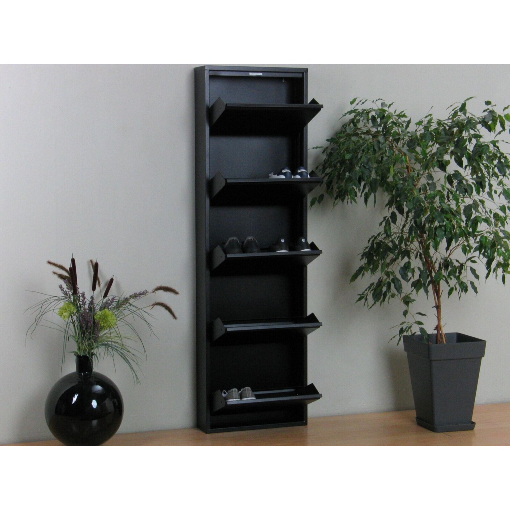 Schuhschrank Pisa 5 Klappen (B)50 x (H)172,5 x (T)16cm