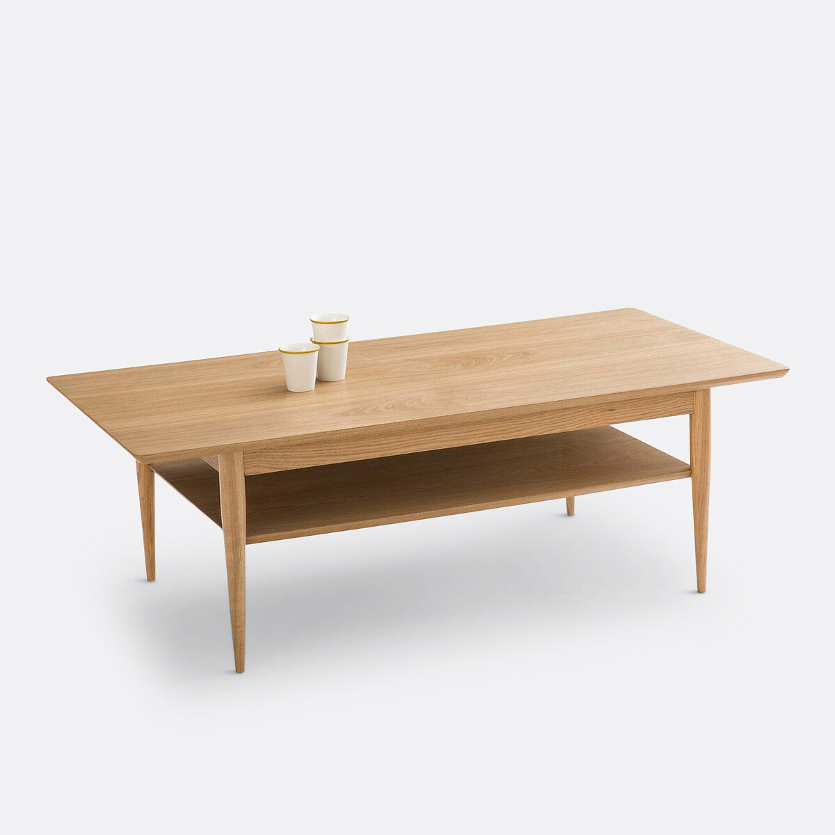 LA REDOUTE INTERIEURS<br>Mesa de centro com tampo duplo em madeira de freixo, Lussan