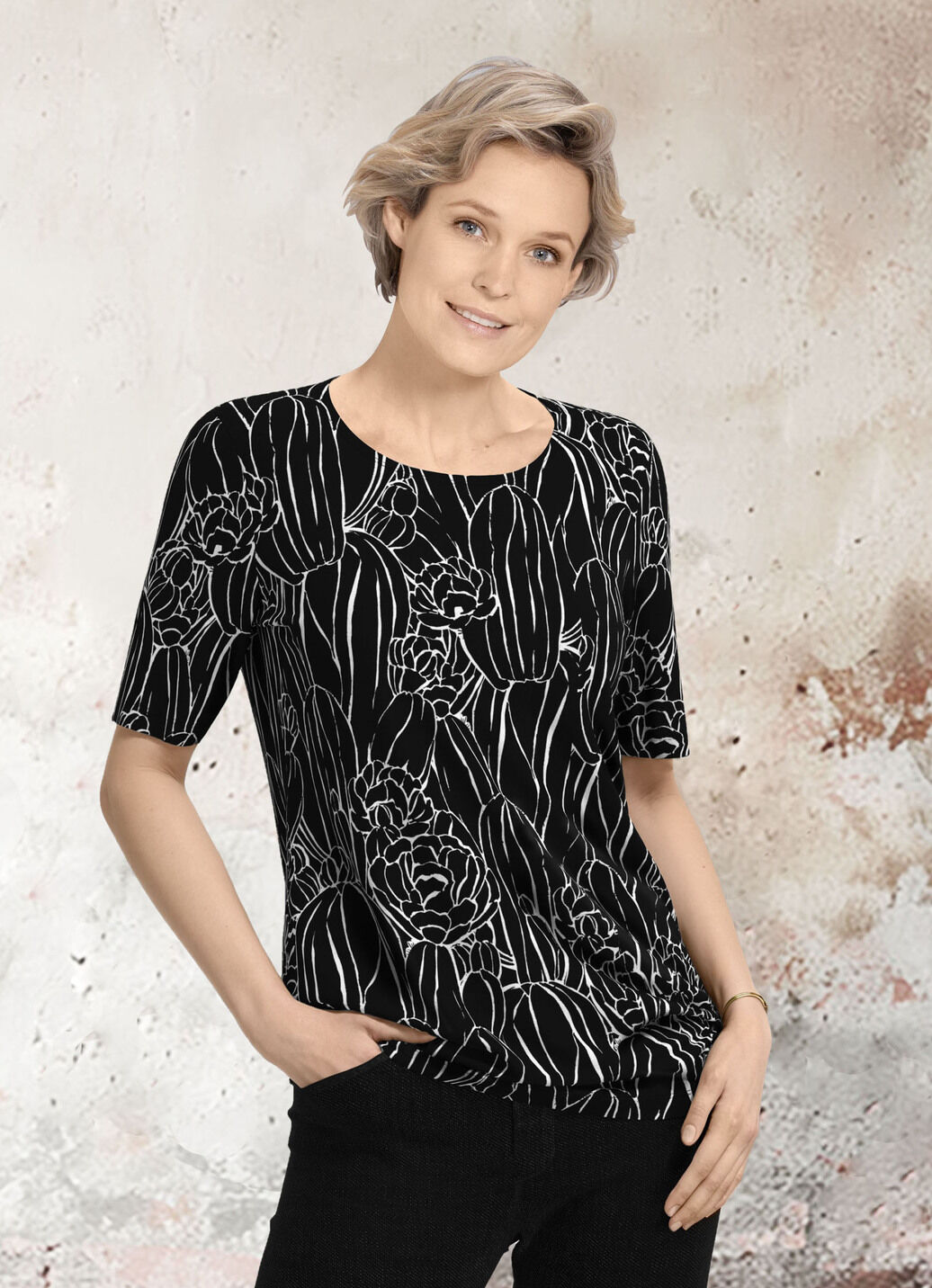 Shirt mit Allover-Druck