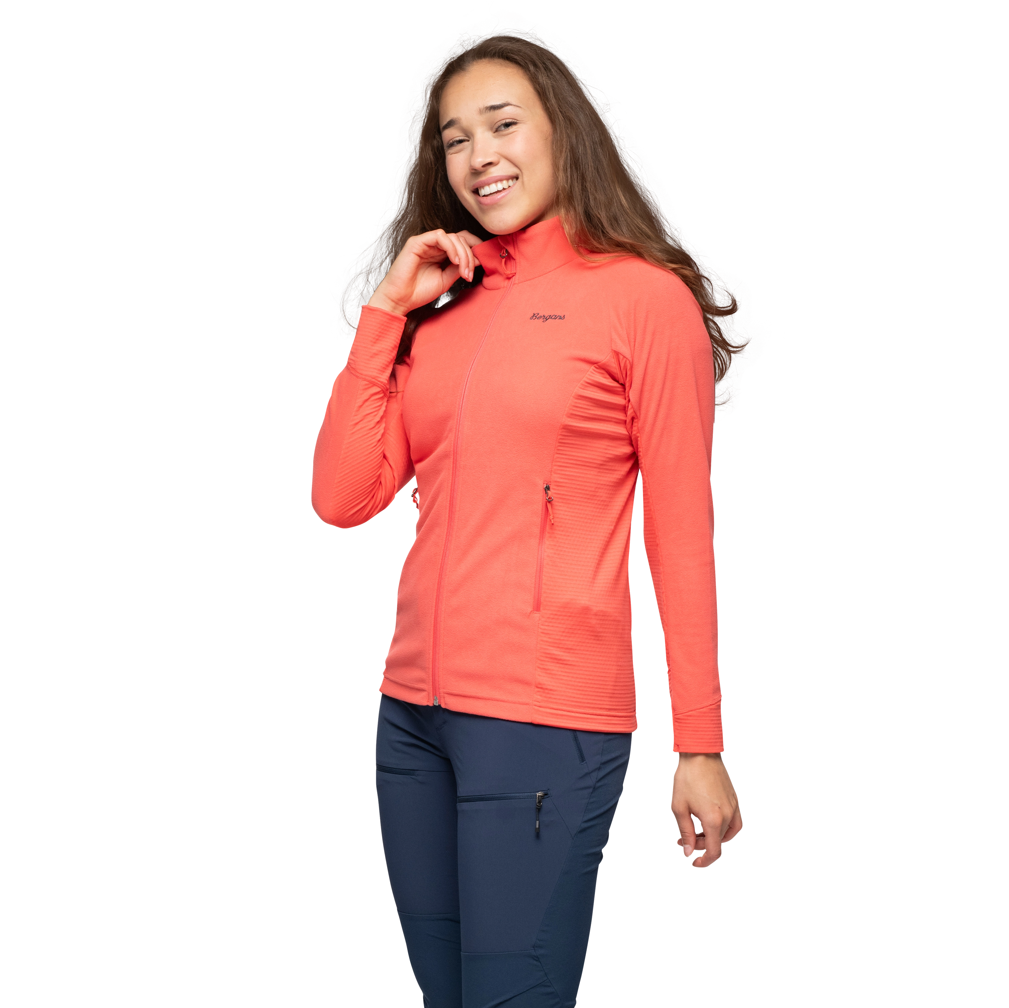Rabot Fleece Midlayer Jacket Women Peachy Red