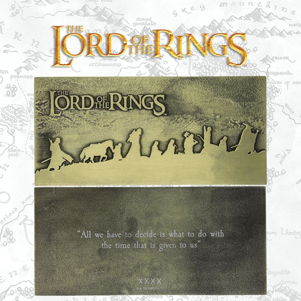 The Lord of the Rings Limited Edition The Fellowship Plaque