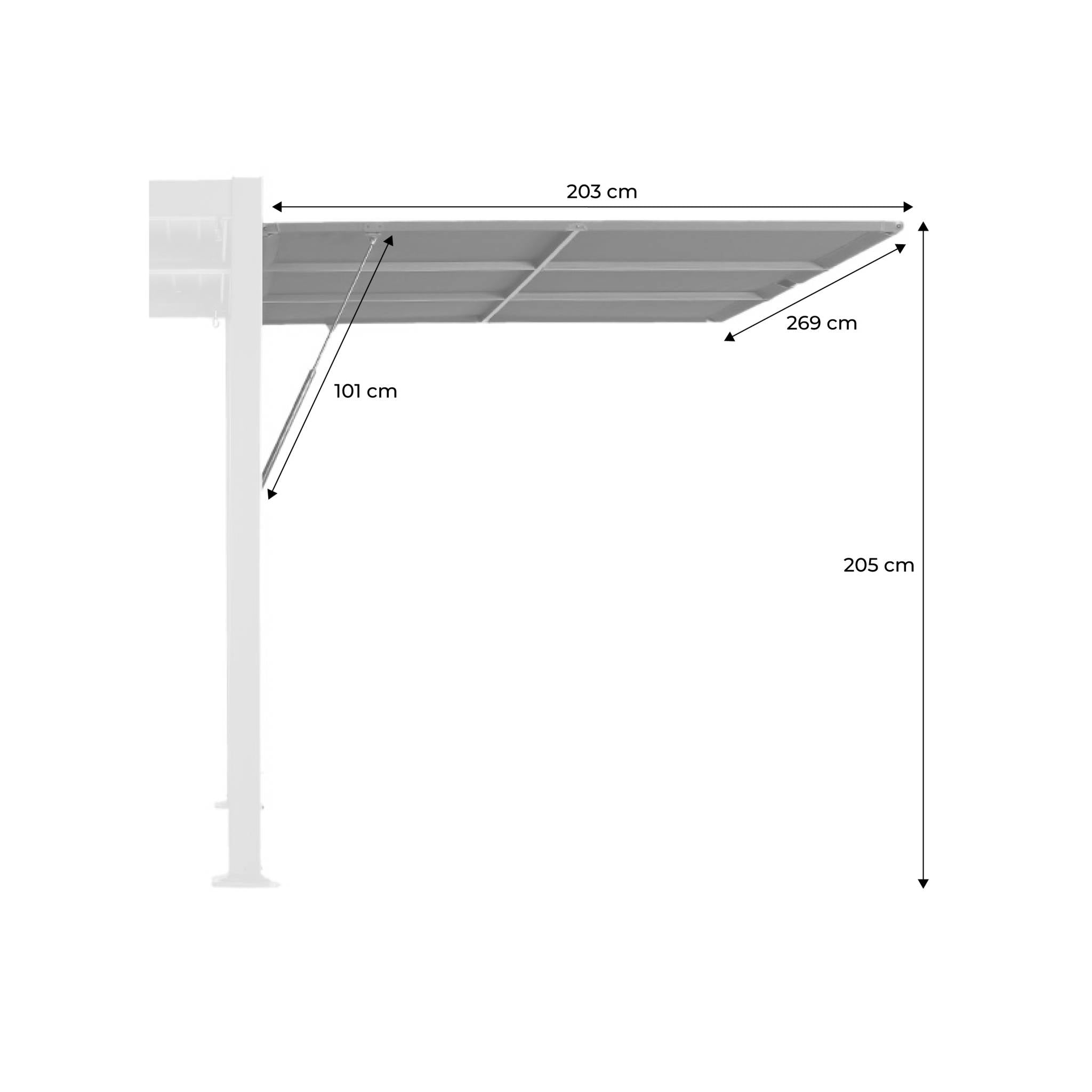 sweeek - Luifel 3m voor Palace pergola