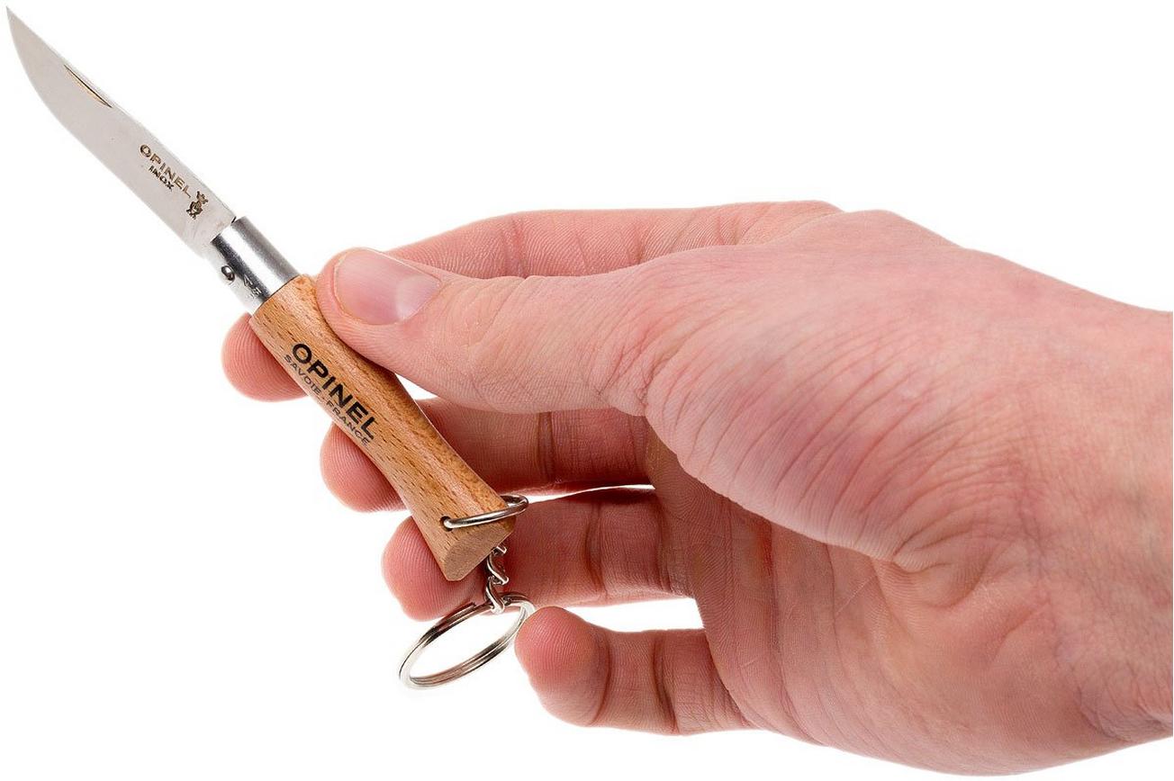 Opinel zakmes No. 4 Classic, RVS, met keyring