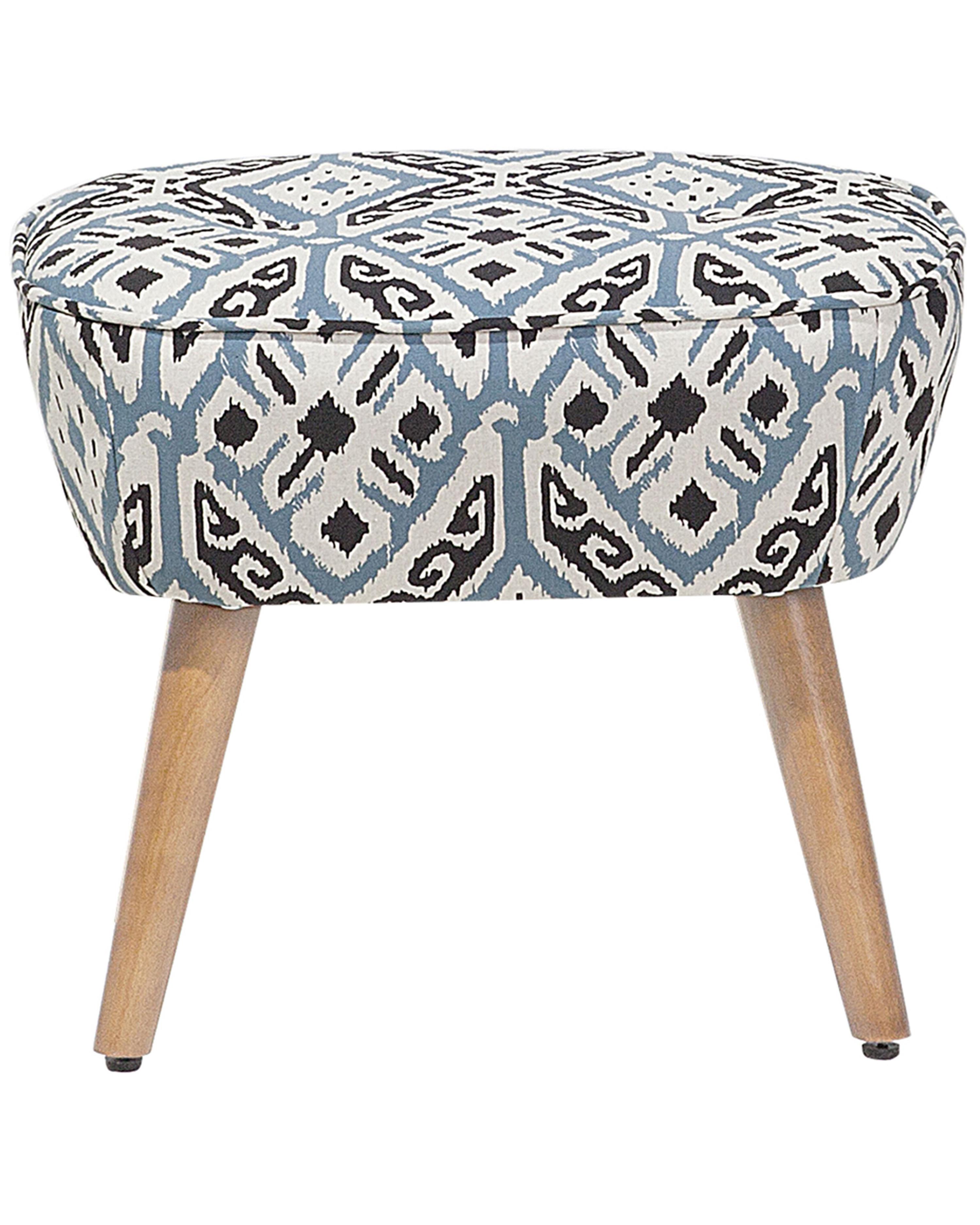 Fauteuil TUMBA met voetenbank Stof Meerkleurig