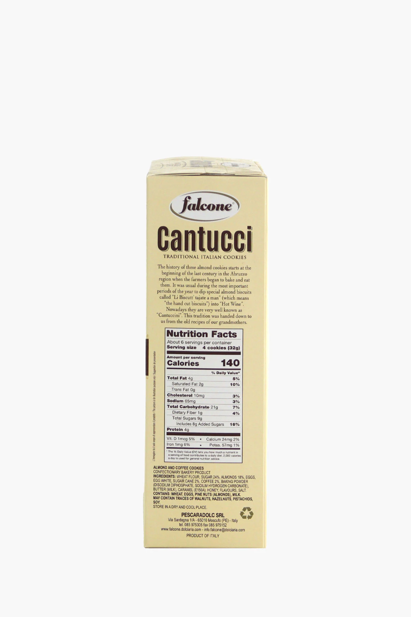 Falcone Cantucci Mandorle e Caffè 180g Mandelgebäck