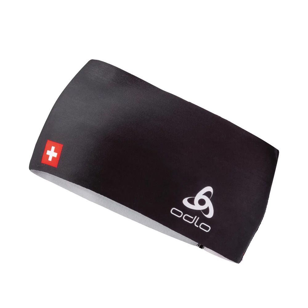 Odlo COMPETITION FAN WARM - Bandeau swissski black