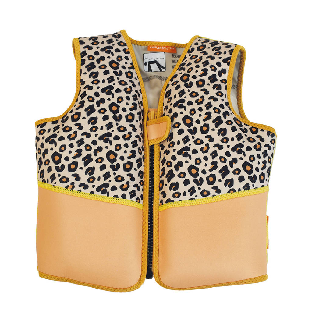 goede pasvormzwemvest Panterprint (18-30 kg)