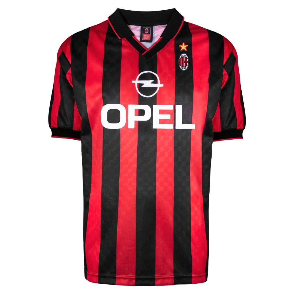 Score Draw ScoreDraw AC Milan 1996 Retro Home Football Shirt Adults