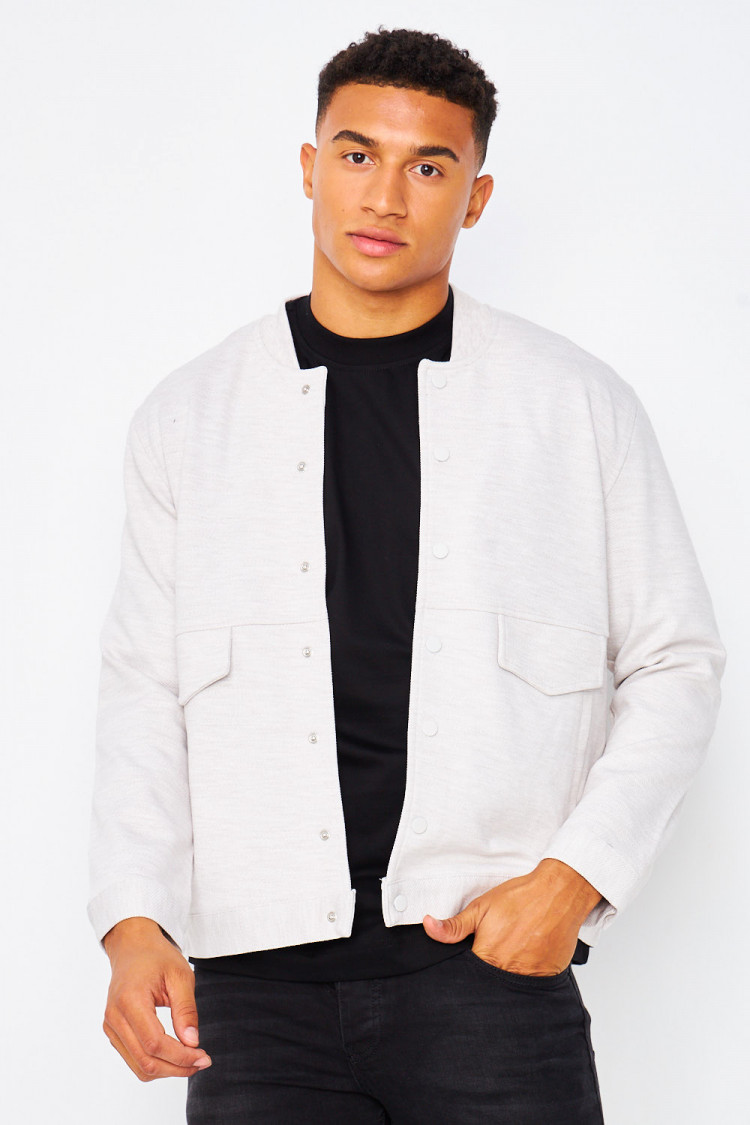 Bomber gris clair uni