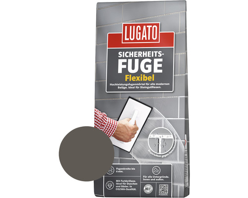 Lugato Voegmortel Veiligheidsvoeg Flexibel Antraciet 1 kg
