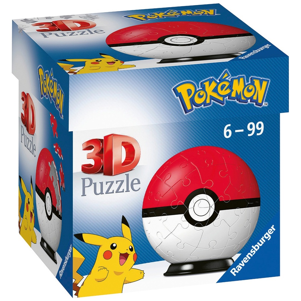 Ravensburger Pokémon Pokéball 54-teiliges 3D-Puzzle