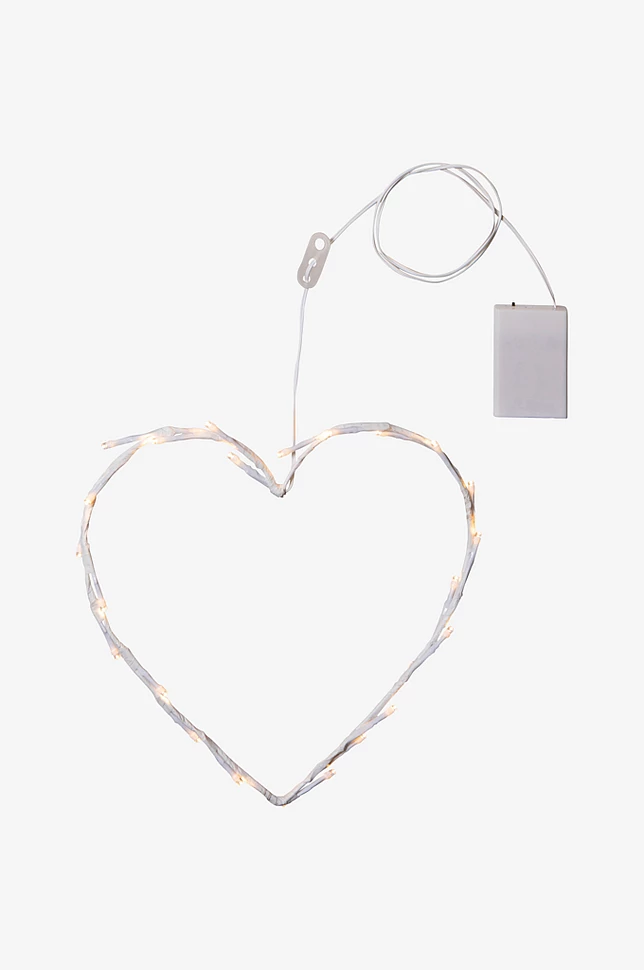 CRISPY HEART LED krans 27 cm