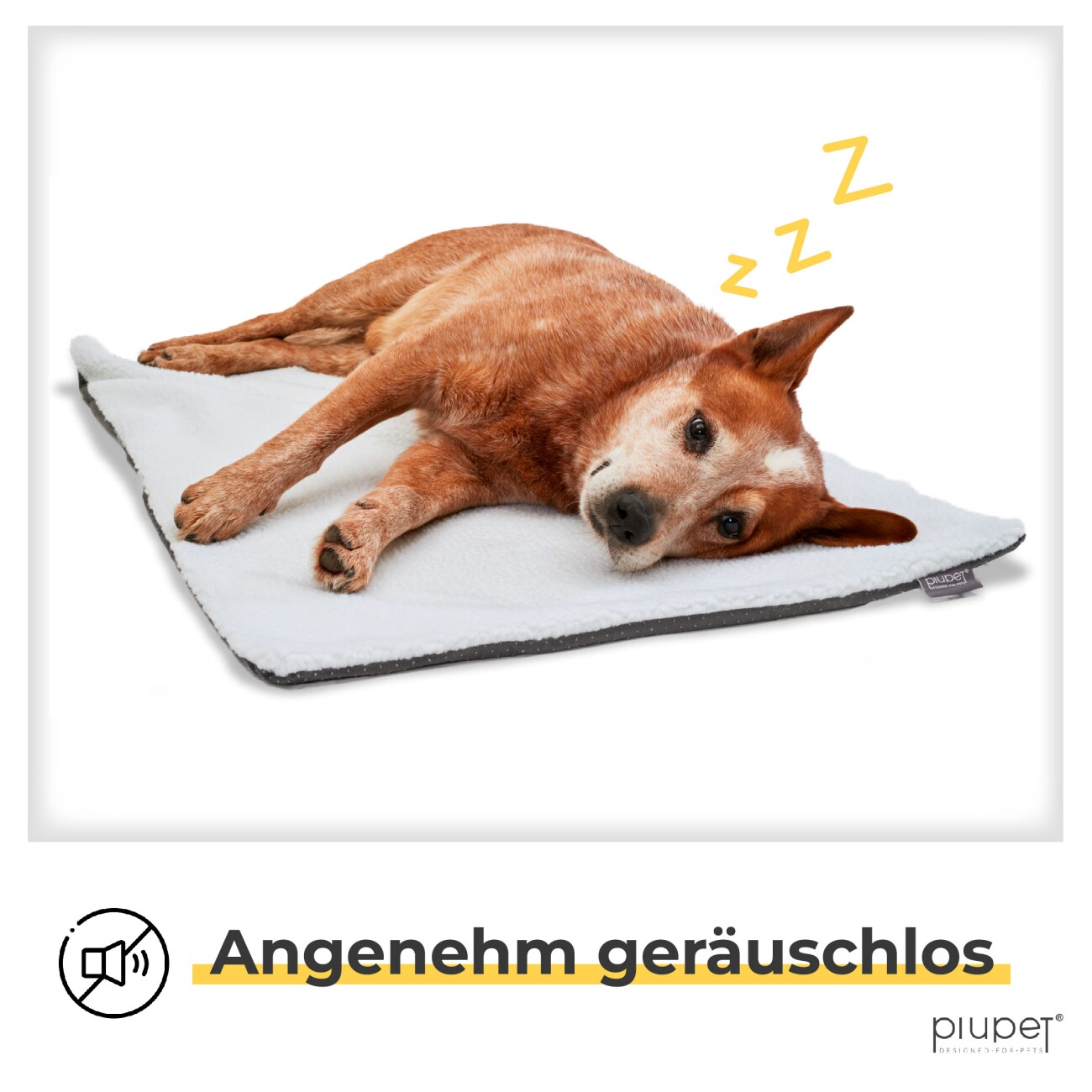 PIUPET Selbstheizende Hundedecke beige