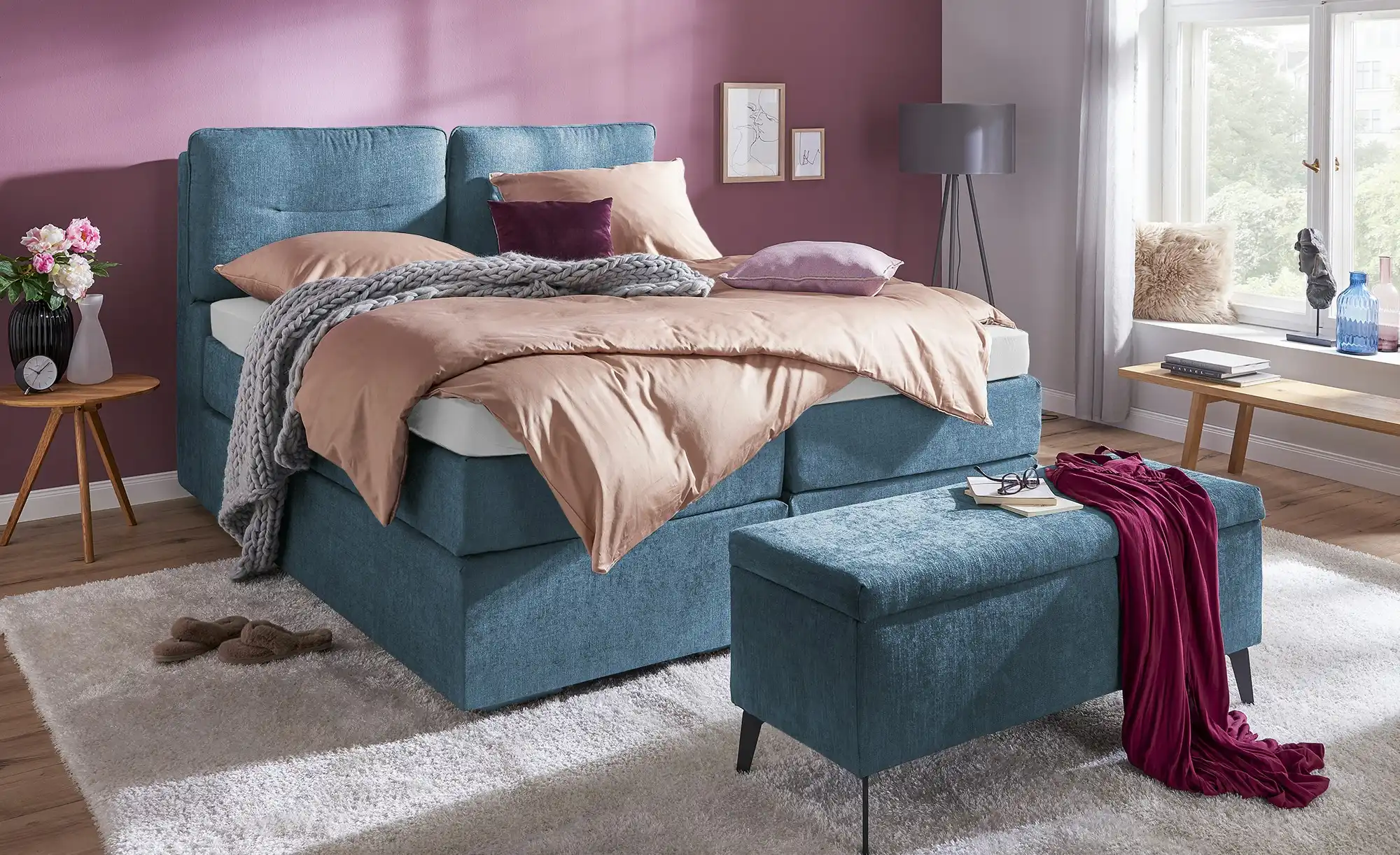 Wohnwert Boxspringbett mit Bettkasten Dormian Besta