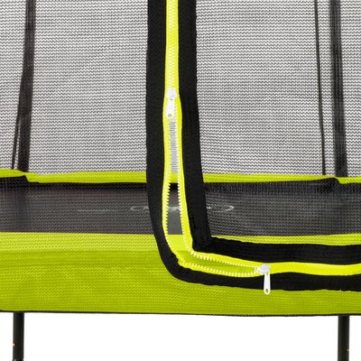 EXIT Silhouette Trampoline inkl. Sikkerhetsnett 153x214 cm, Grønn
