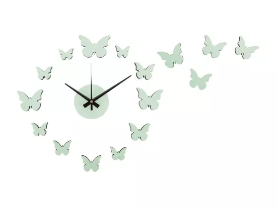 Horloge murale pastel DIY Butterfly