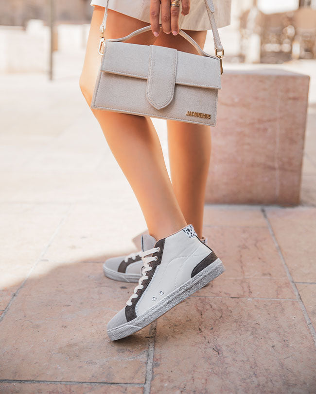 Basket femme montante blanche - Aria