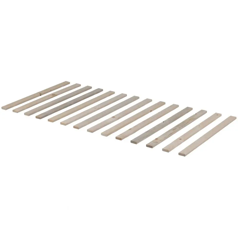 WOOOD Nikki Bedbank Incl Bedlade/Lattenrol - Grenen - Wit - 73x208x100