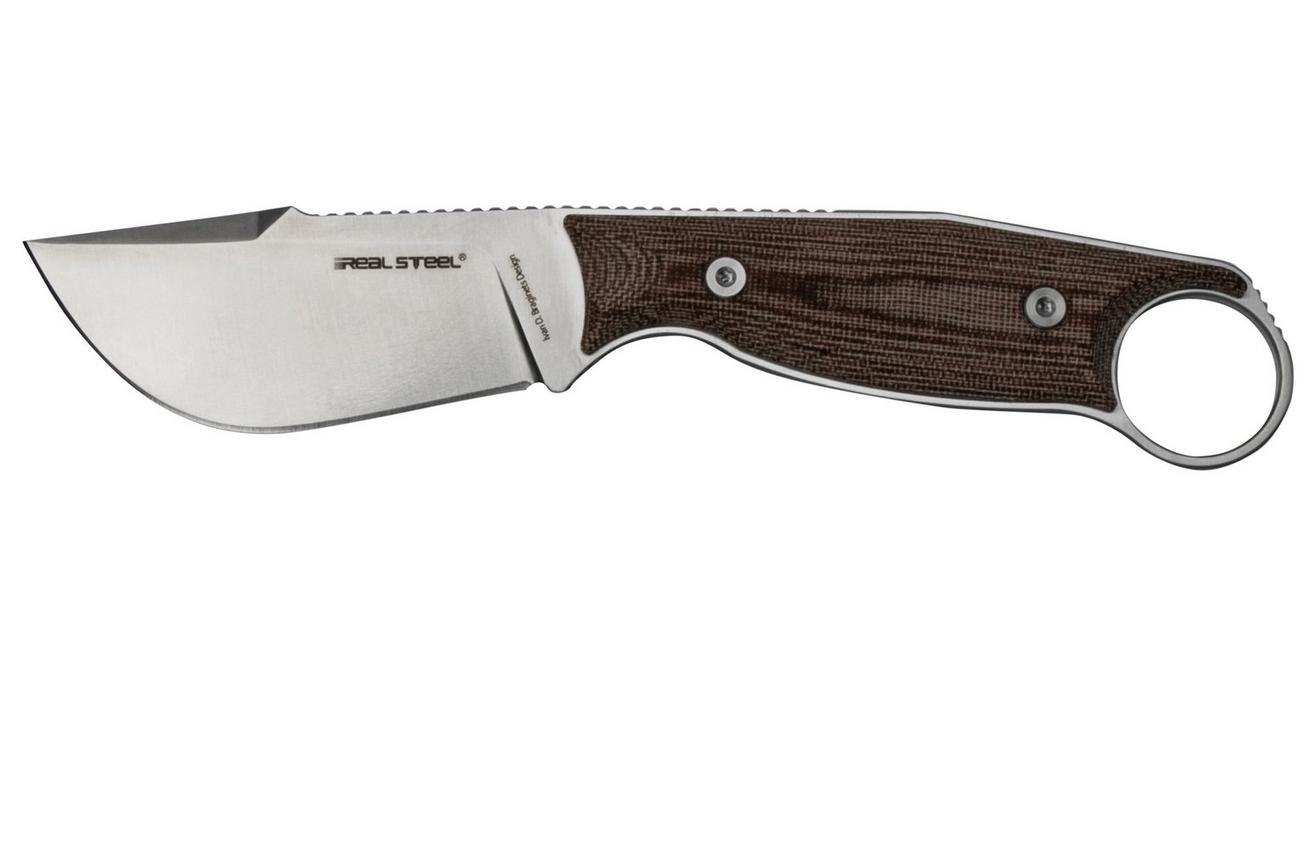 Real Steel Furrier Skinner Red Micarta 3611RM vaststaand mes, Ivan Braginets design