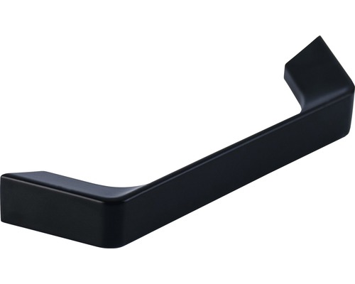Meubelgreep, beugelgreep, metaal, Zamak zwart, 109x14x26 mm, gatafstand 96 mm