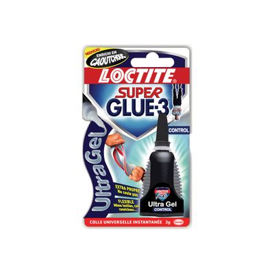 Loctite Super glue 3 Power Flex - Colle à prise rapide - Transparent - 3 gr