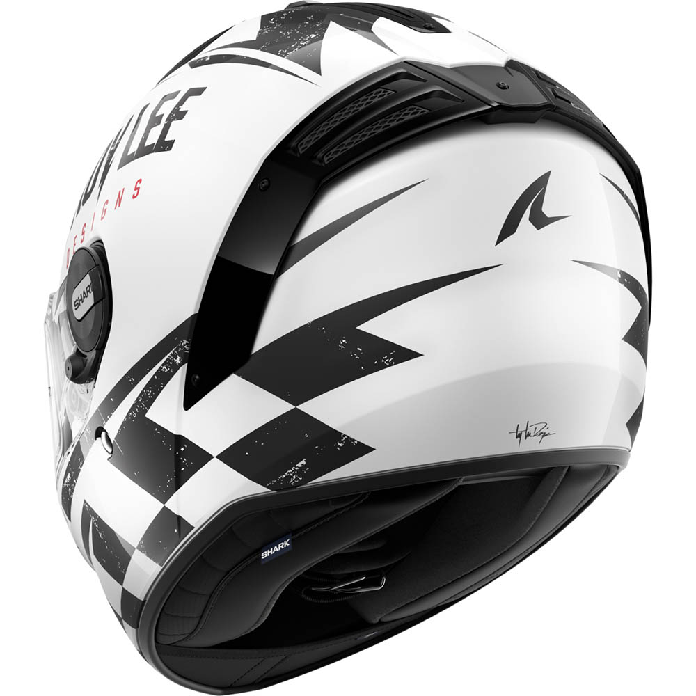 Shark - Casque Spartan RS Raceshop - Troy Lee Designs Blanc / Noir / Brillant