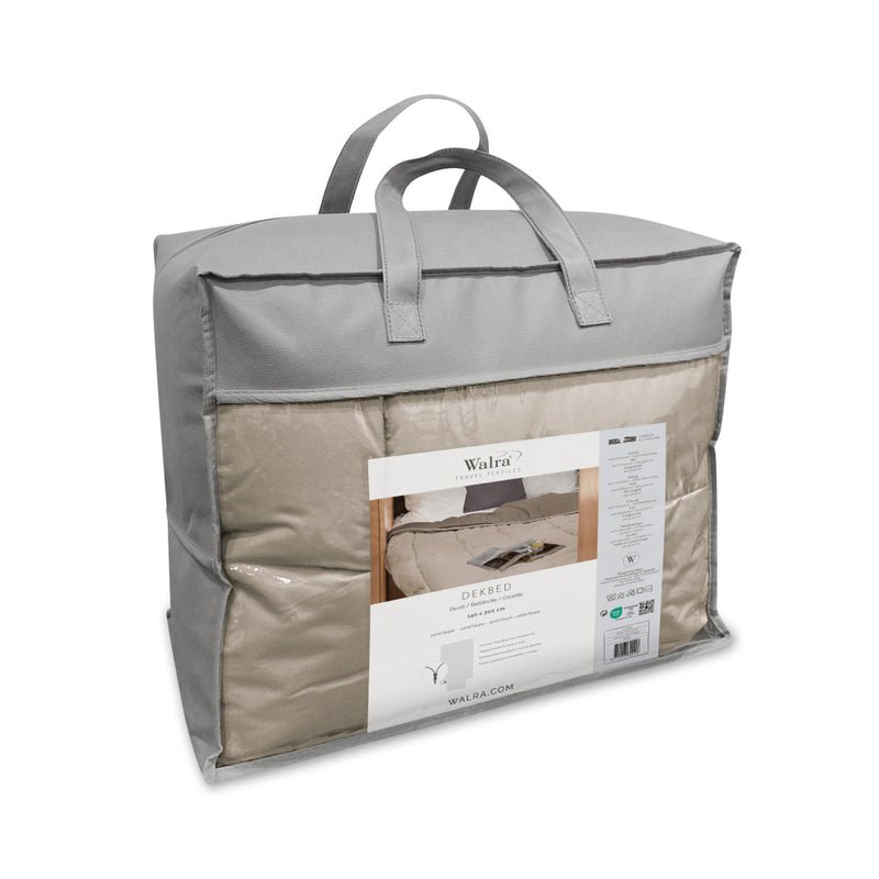 Walra Travel Taupe dekbed - 200 x 200 cm