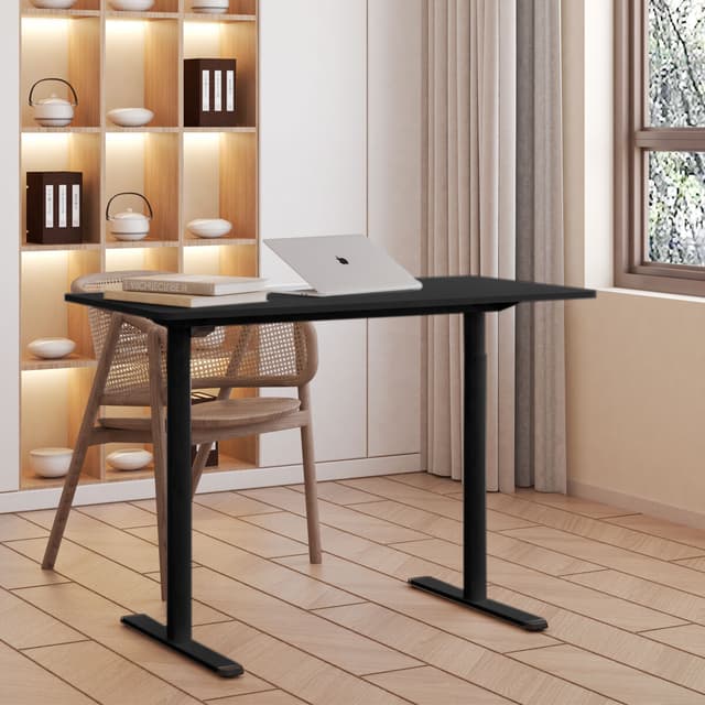 Lykke Elektrisk Hæve Sænkebord 140x70cm Nordisk, sort