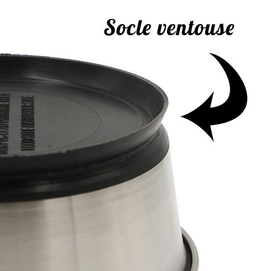 Gamelle Inox Ventousée Ø14cm 500 ml