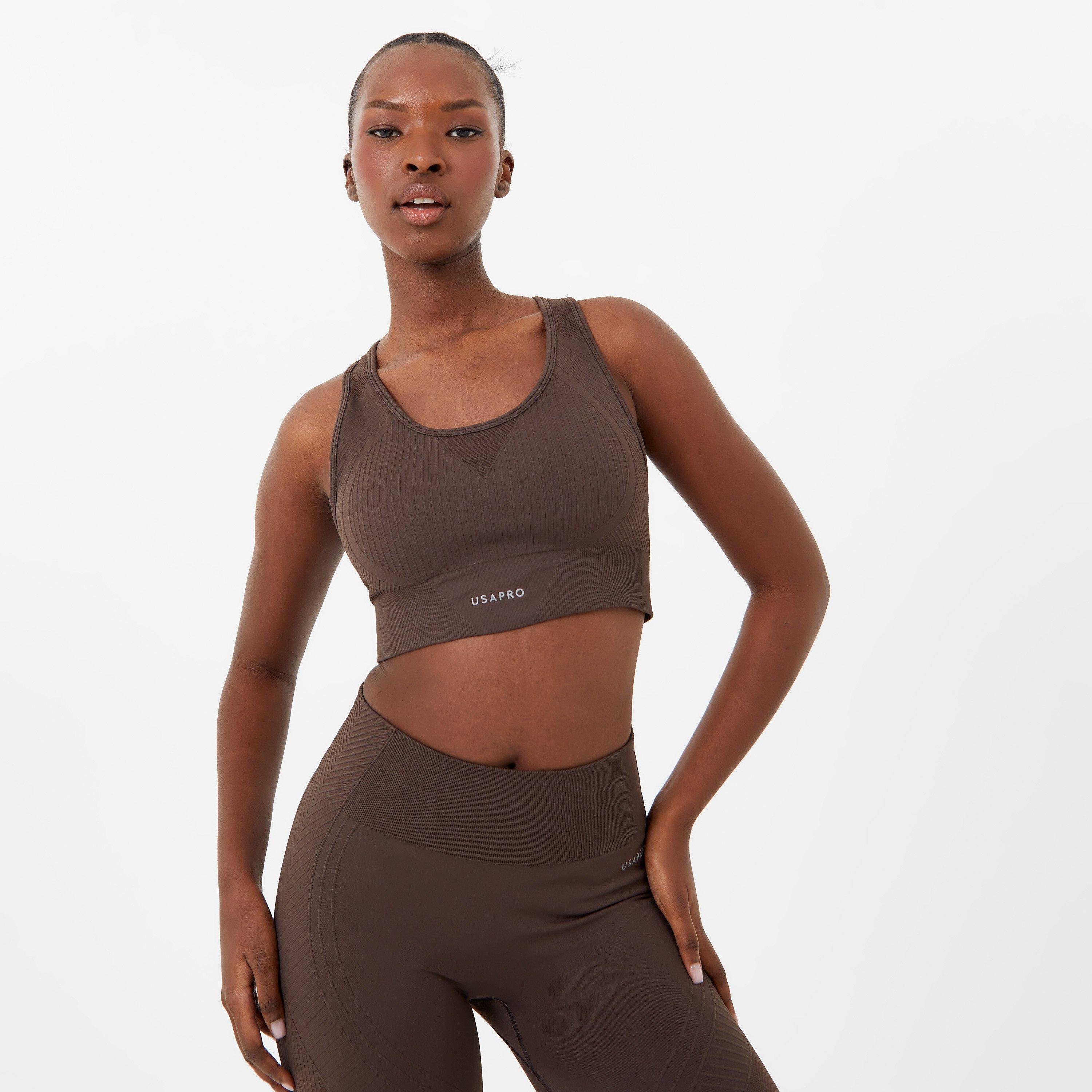USA Pro UP Seamless Crop Sports Bra
