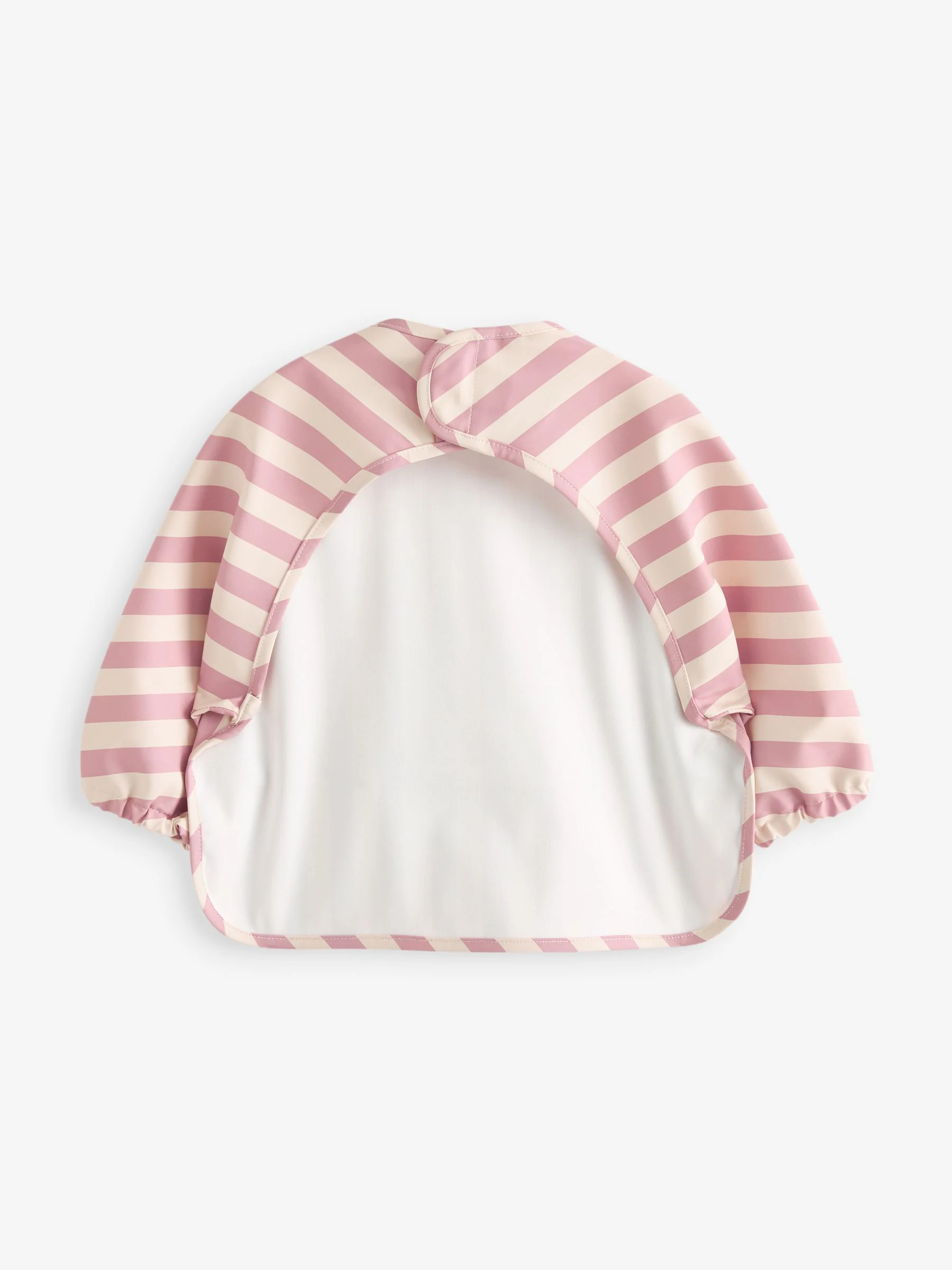 Roze - Slabbetje met mouwen voor spenen en voeden